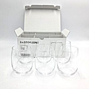 IKEA Storsint Glasses-Set of 6-4 Inches Tall  403.960.18  - 13 Ounces